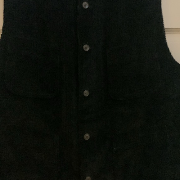 Rick Pallack corduroy vest. Dark gray. Med. - Picture 3 of 7